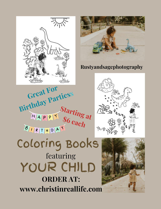 Custom Coloring Book (Birthday/Celebration)